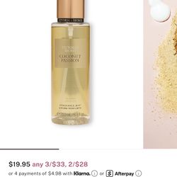 Victoria secret fragrance and body lotion coconut passion fragrance lotion