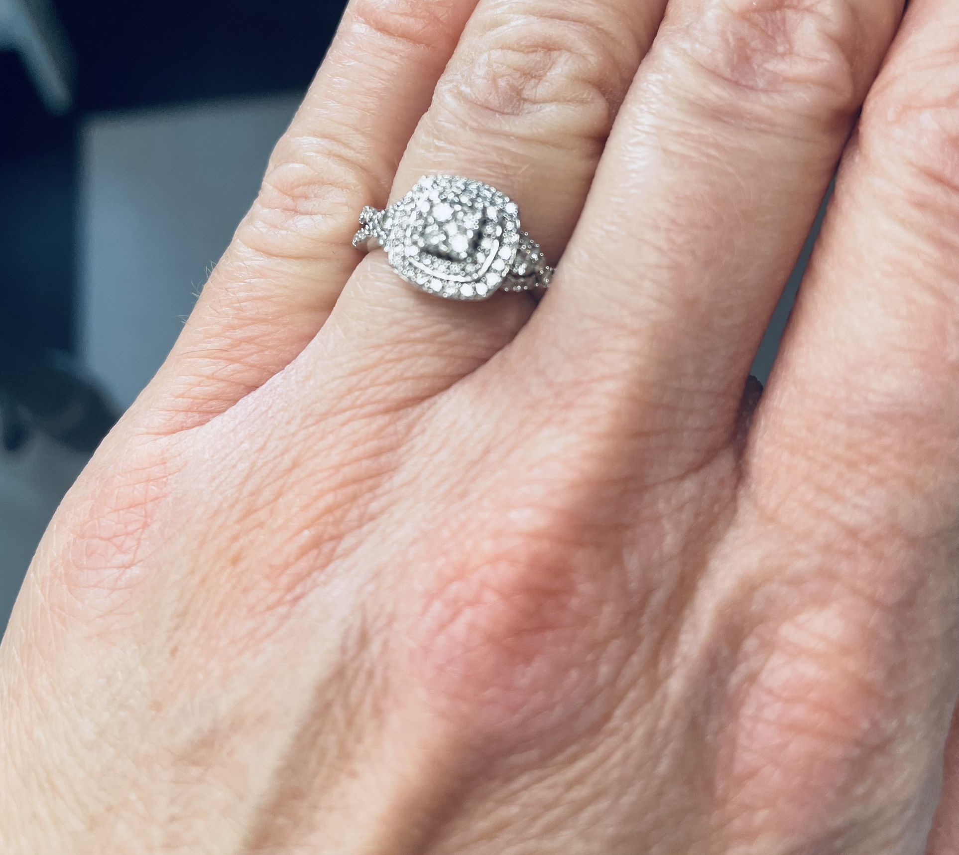Natural Diamond Ring Plus Natural Diamond Studs