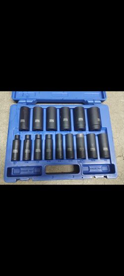 Cornwell blue power tools 1/2 drive deep impact socket 6 point