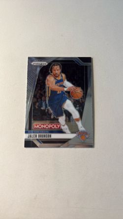 Jalen Brunson New York Knicks Basketball Monopoly Card