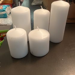 Five. Set candles.