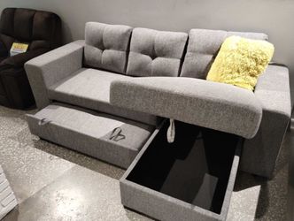 Monaco pullout sofa sectional sofa with storage $699