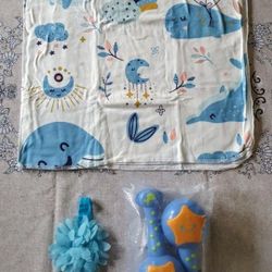 Baby Swaddle Blanket And Toy
