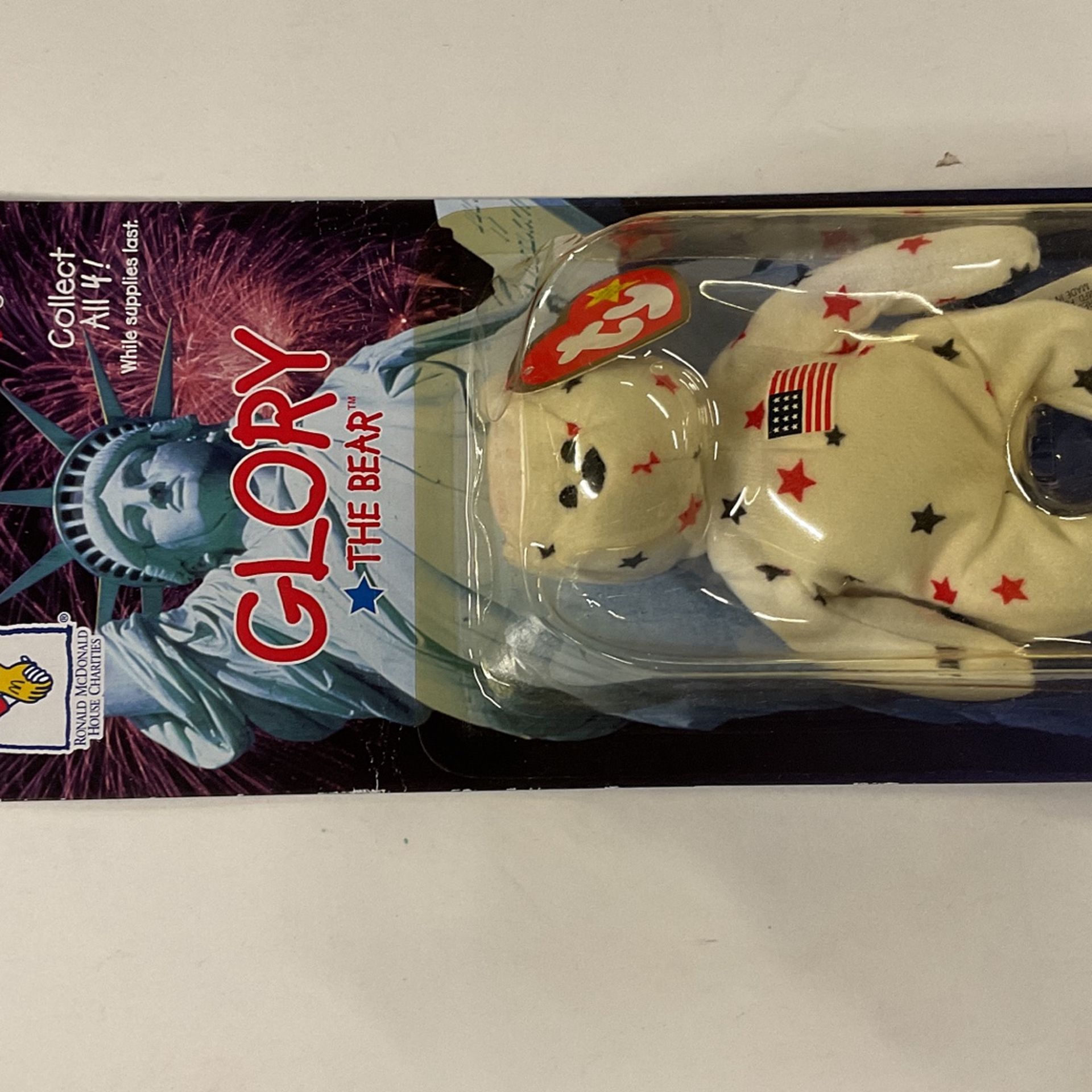 NIB Retired Glory The Bear TY Beanie Baby RARE 1999 McDonald’s
