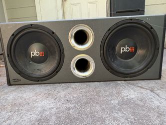 PowerBass dual 12-inch loaded subwoofer