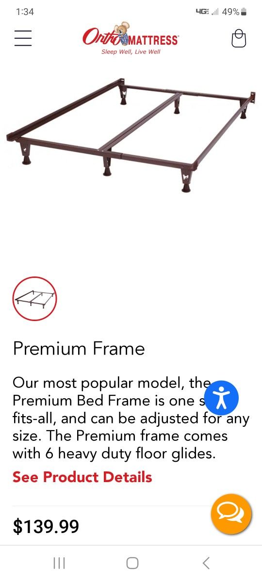 Ortho Mattress Premium Bed Frame