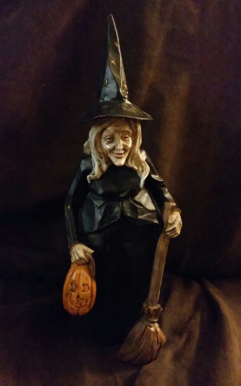 Halloween witch decoration