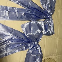 Giant Baby Blue Bow 24 x 42 Inch Large Bow for Christmas Tree Coquette Room Wall Front Door Decor Photo Backdrop Decor for Birthday Wedding Baby Showe