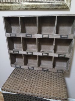 12 Compartment Wall Shelf Storage Organizer