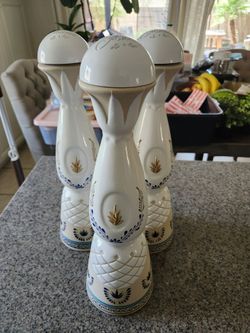 Empty Clase Azul Anejo bottles