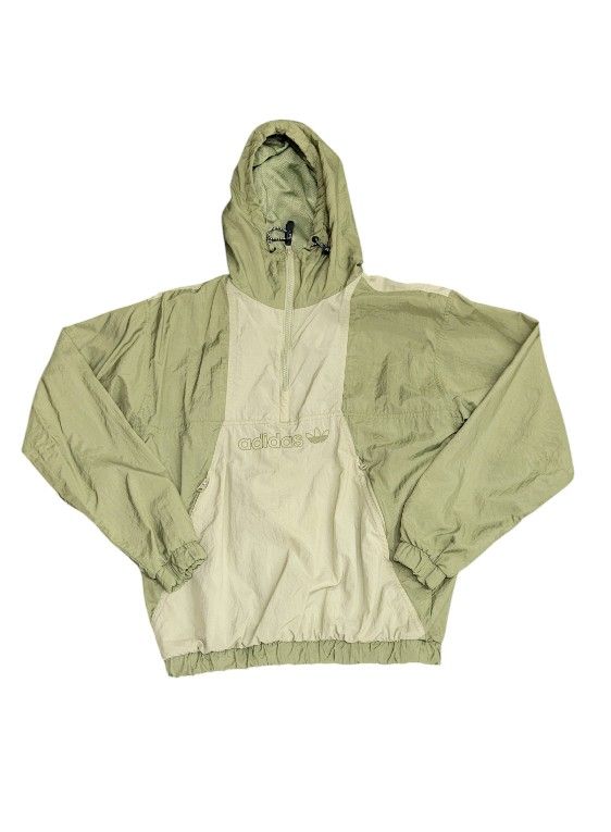 Adidas Unisex Skateboarding Anorak Windbreaker Jacket HA1279 Focus Olive Size XS