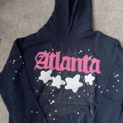 Navy Atlanta Sp5der Hoodie 
