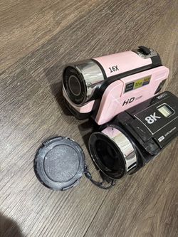 2 HD Camcorders Bundle – 1080p & 8K (Read Description)