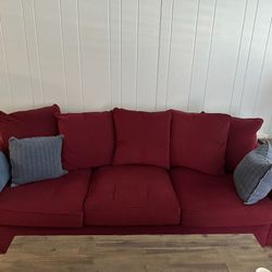 Red Couch Great Condition 