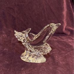 Crystal Dolphin On A Wave