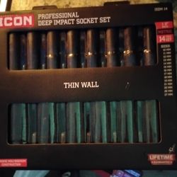 Icon 14 Piece Deep Impact Socket Set