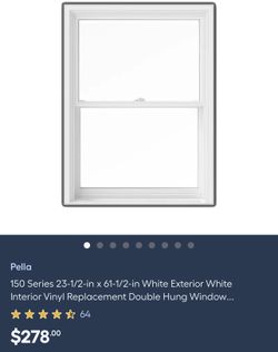 Interior Vinyl Replacement Double Hung Window