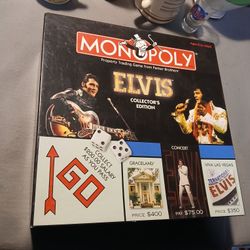Elvis Monopoly Collectors Edition Board Game Graceland King Of Rock Presley 