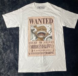 One Piece Monkey D. Luffy Wanted Poster T-Shirt
