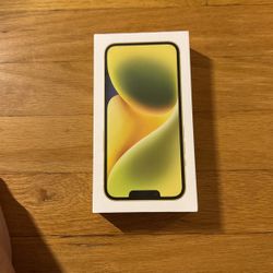 Yellow 128GB iPhone 14 BOX ONLY