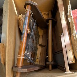 Vintage Wooden Table Loom – Weaving Loom