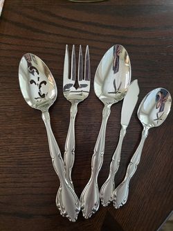 40-Piece Oneida "Cantata" Stainless Steel Silverware Lot