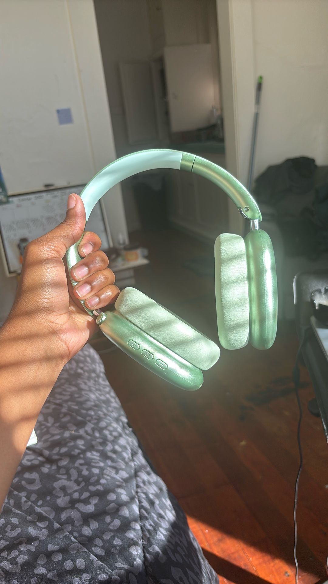 Green Dupe Apple Headphones