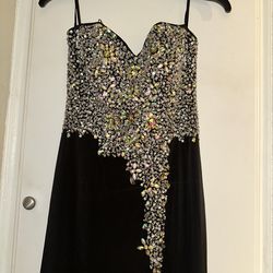 Crystal doll prom dress