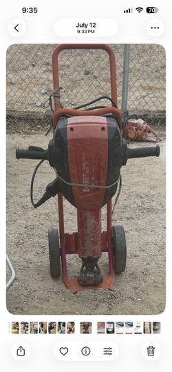 Hilti Electric Demolition Hammer on Cart