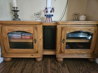 Solid Oak Tv Stand
