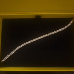 Apporo Bracelet 6inch 3mm Brass/cz