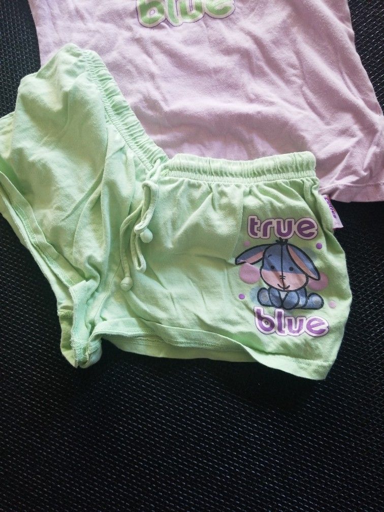 Disney Cuties Eyore Women's Pajama Set XS