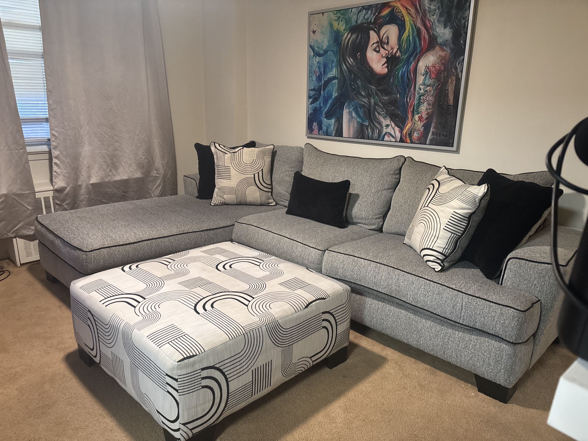 3 Piece Like New Modern Couch