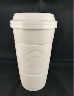 2012 Starbucks Coffee 4 Piece Ceramic Stacking Snack Bowls