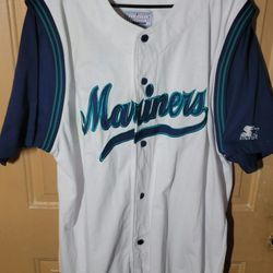 SEATTLE MARINERS AUTHENTIC EARLY 2000S STITCHED HIGH QUALITY JERSEY SIZE 2XLARGE