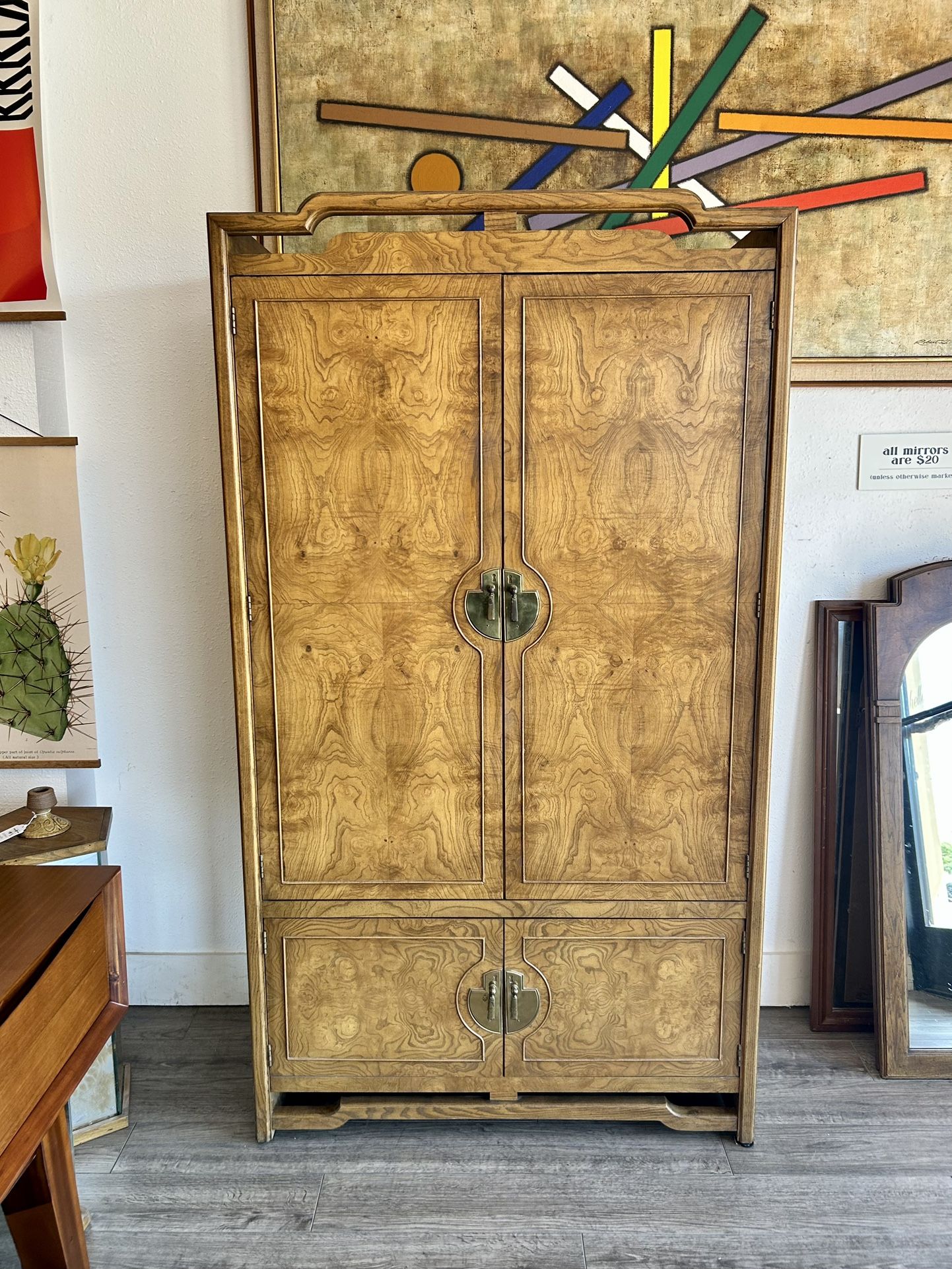 Variety Of Wood & Painted Armoire / Wardrobe