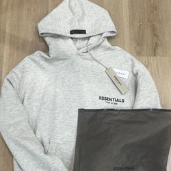 Light OatMeal Essential Hoodie Size Small 