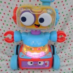 Fisher-Price Baby Toddler & Preschool Learning Toy Robot with Lights Music & Sma