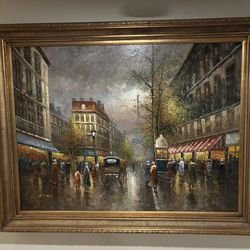 MOVING Must Sell- Large Paris Framed Painting 