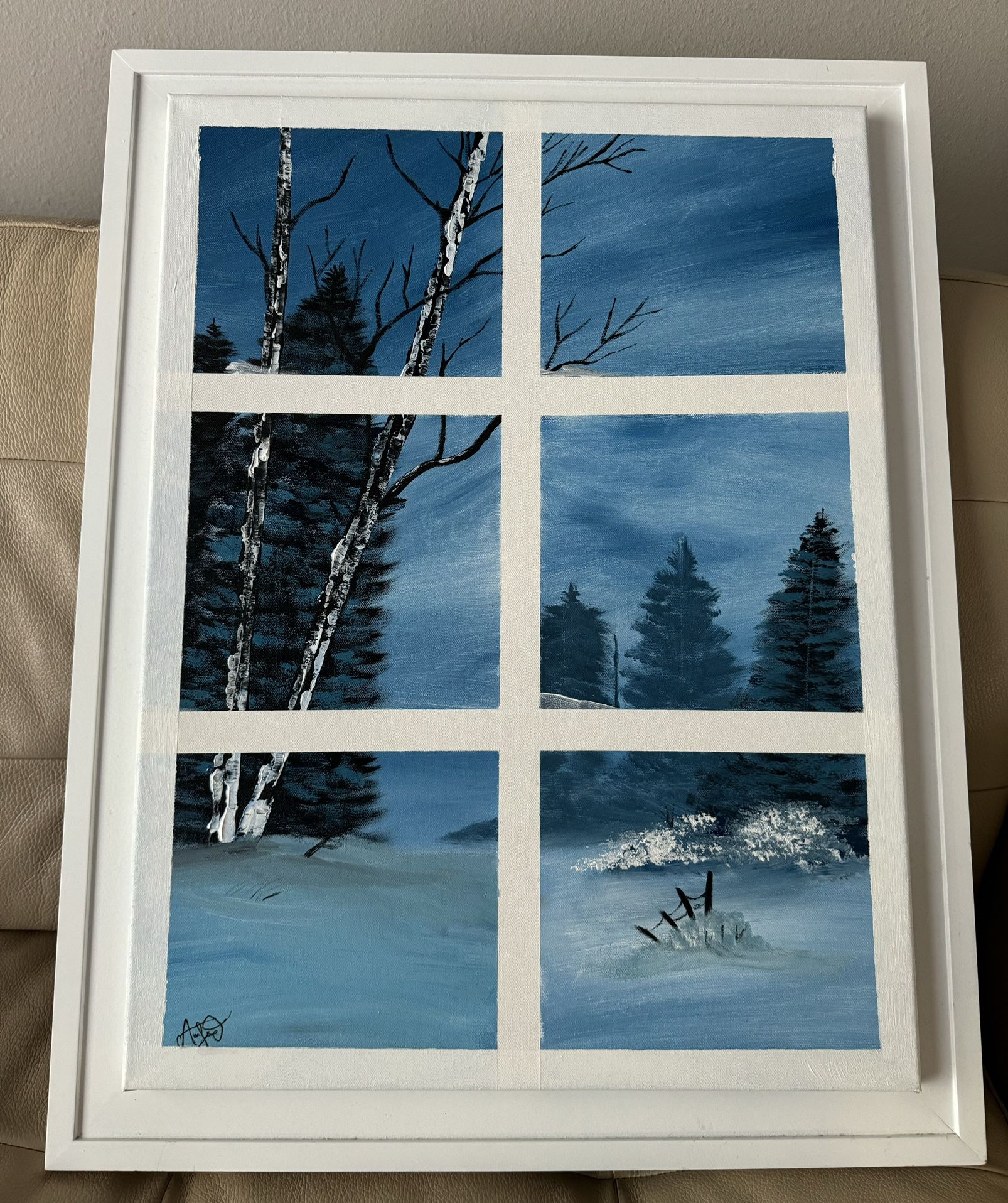 Winter Window Painting 