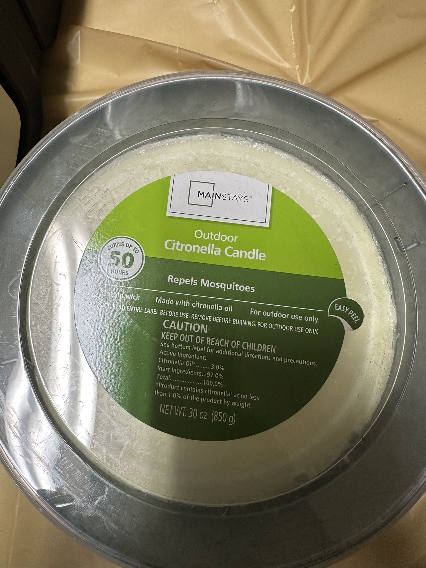 Outdoor Citronella Candles