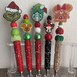 Christmas Dedazzled Pens 