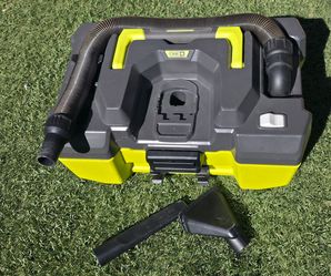 Ryobi 3 Gallon Wet Dry Vacuum with Accessory Storage 18v vacum P3240