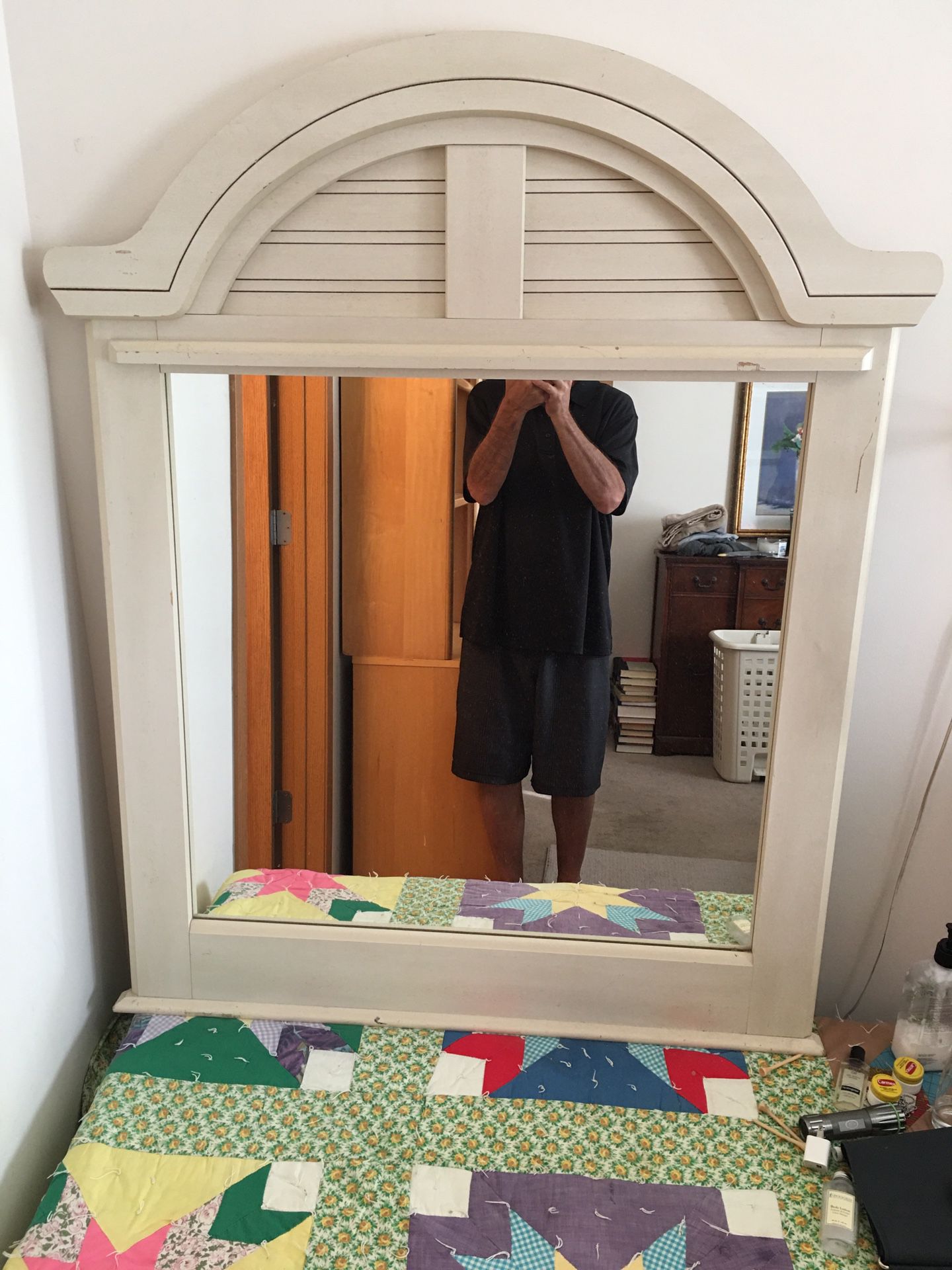 Solid wood mirror 26x28.5 in