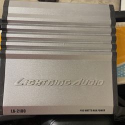 Lightning Audio LA-2100 , Rockford backed  400 Watts 1-D Subwoofer Amplifier 