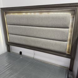 New Queen LED Bed 