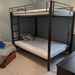  Full over Full Metal Bunk Bed Frame (Mattress Not Included)