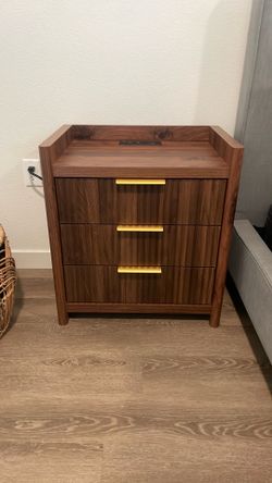 3 Drawer Nightstand- Set of 2,