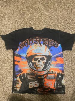 “Godspeed Skull Racer Graphic Tee”
