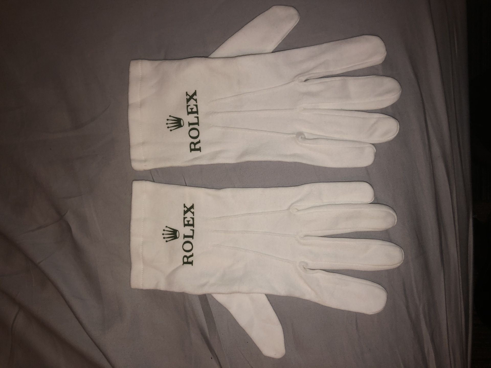 Rolex gloves white barely used